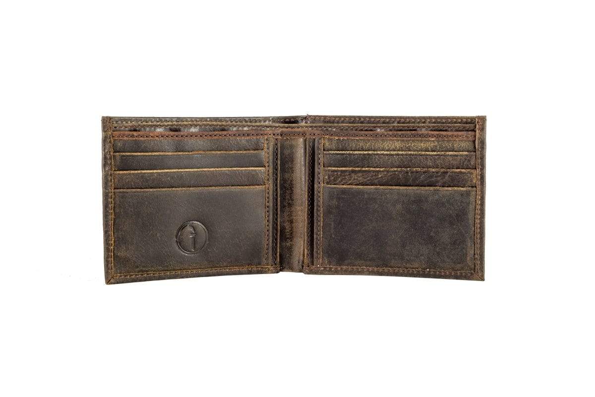 Mens Wallet-open- Slot Open - Indepal - Bolt + Buckle