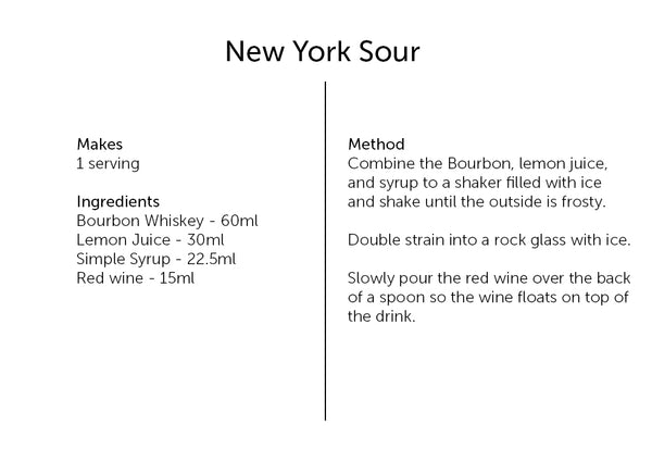 New York Sour cocktail recipe 