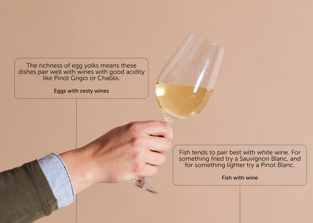 White wine pairings for fish and eggs