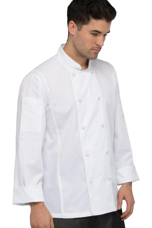 Chef Works Bowden Cool Vent Roll Up Sleeves Chef Coat – Fiumara Apparel