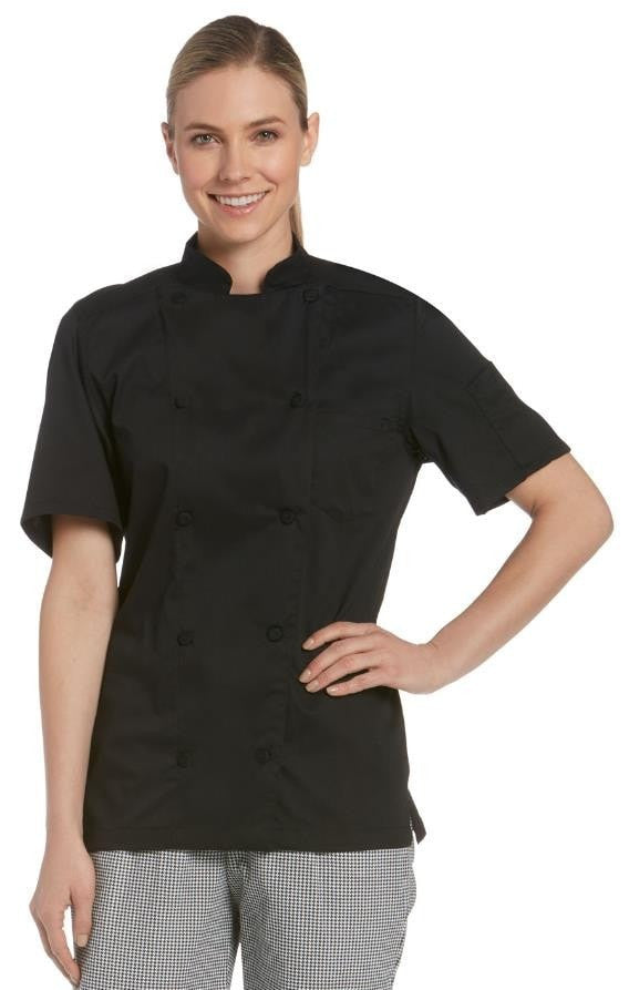 black short sleeve jacket ladies