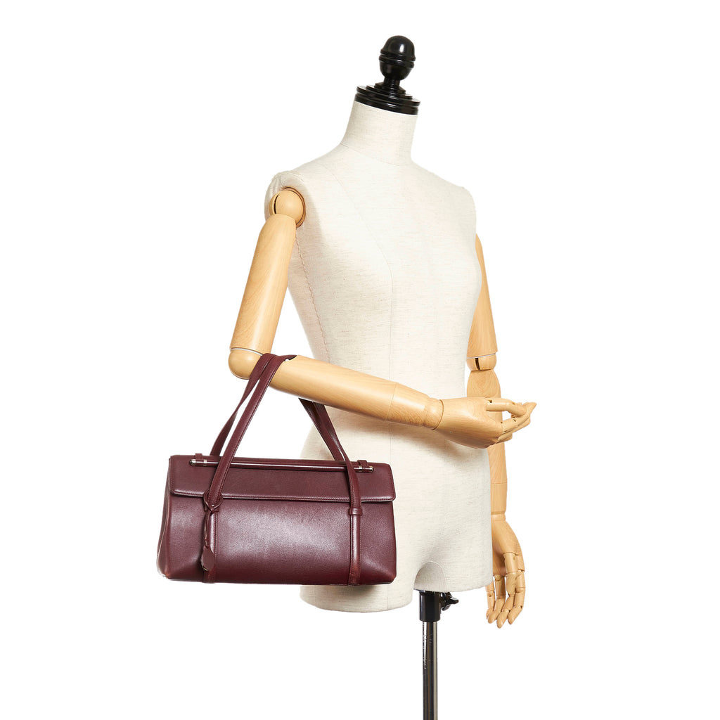 Cartier Cabochon Leather Handbag