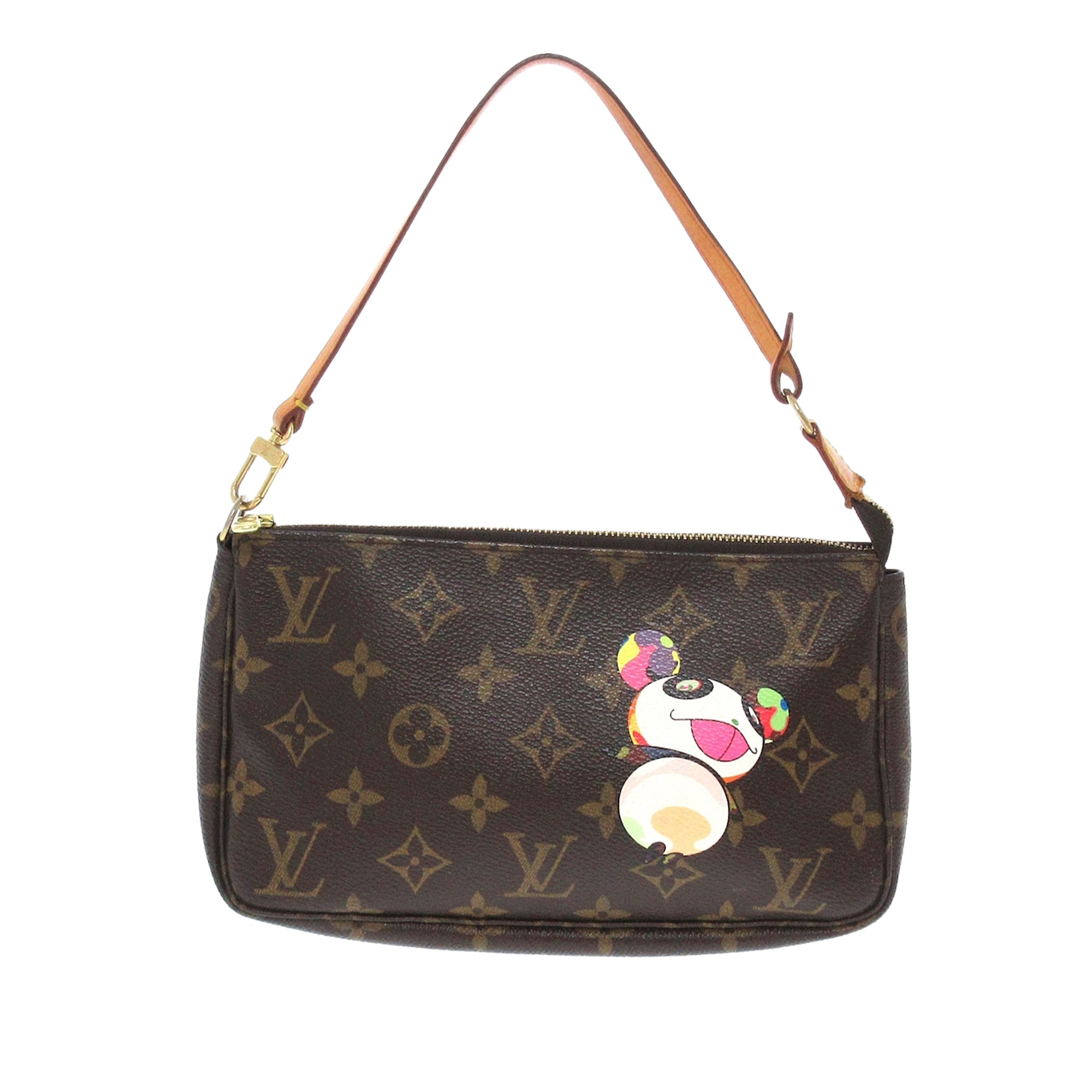 Pochette accessoire leather handbag Louis Vuitton Multicolour in Leather   25673982