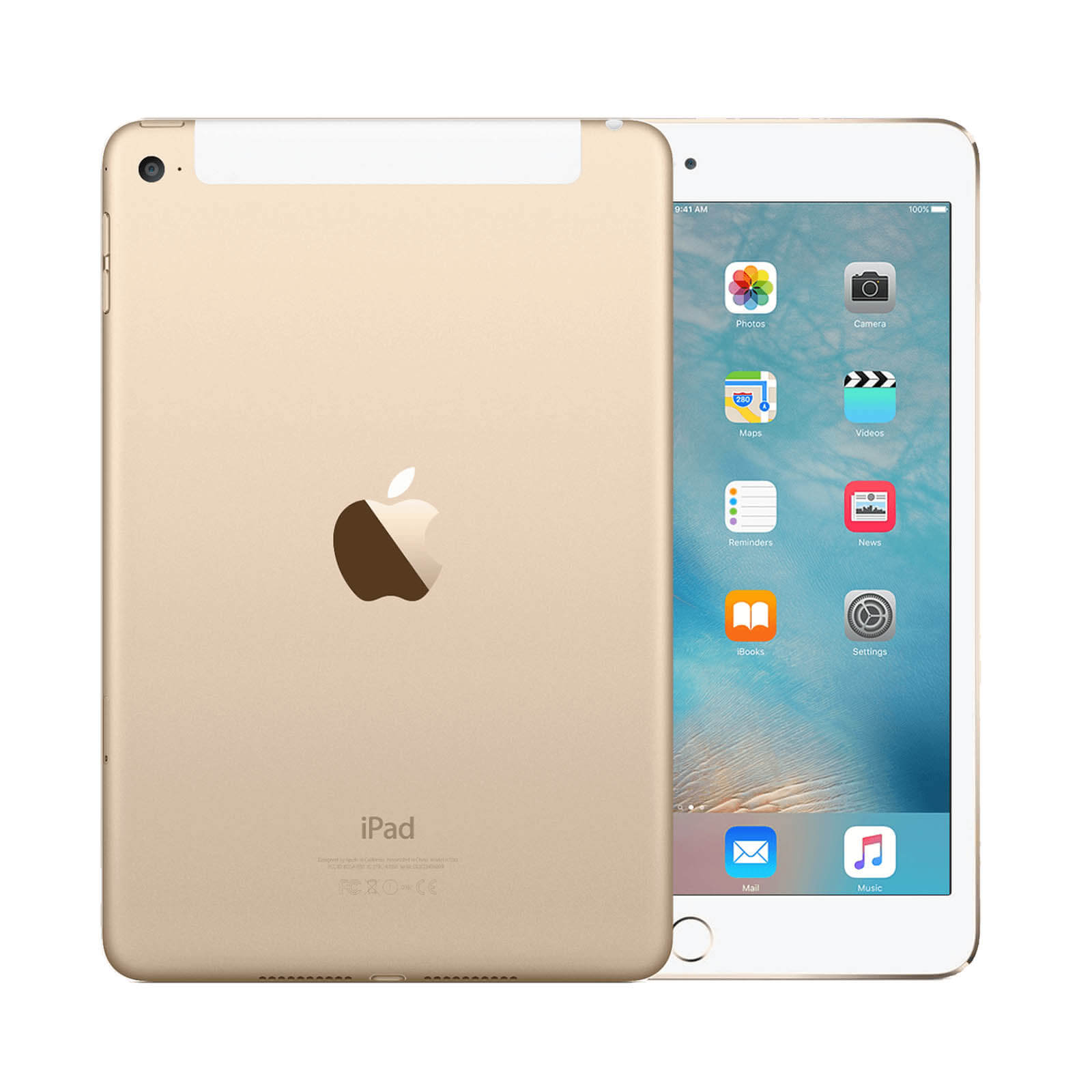 Apple iPad Mini 4 128GB Gold WiFi & Cellular - Pristine – Loop Mobile