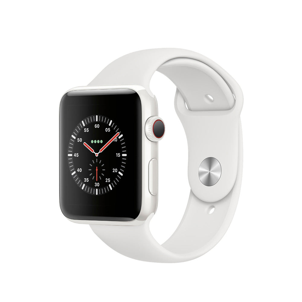 Refurbished Apple Watch Series 5 44mm White Ceramic Unlocked – Loop-MobileUK
