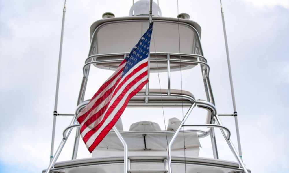 sailing yacht flag etiquette