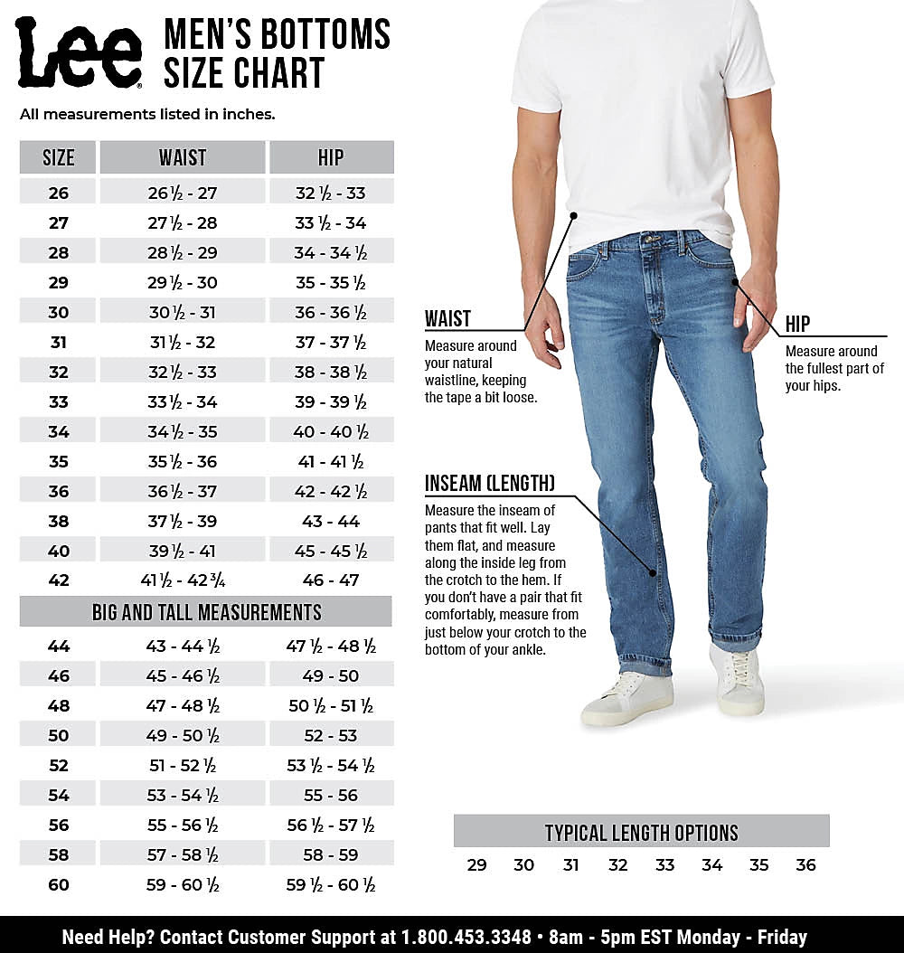 Lee 2105051 Men's Extreme Motion Straight Fit Tapered Leg Jeans