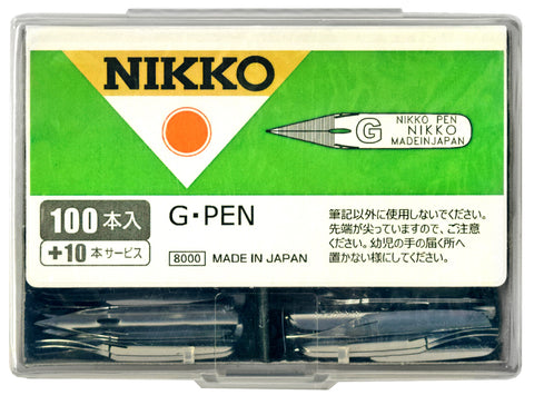  Tachikawa Nikko G Pen Nib 10 Pics Set Zebra G Pen Nib 10 Pics  Set,and Anti Rust Paper Included