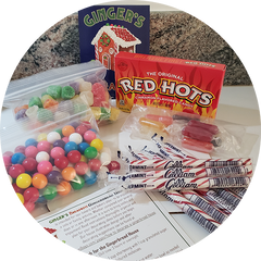 Assorted Decorating Candy from the Gingerbread House Kit