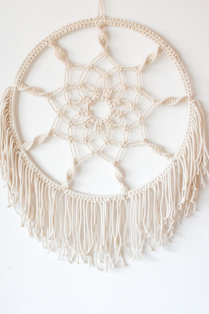 Lotus Macramé Dreamcatcher