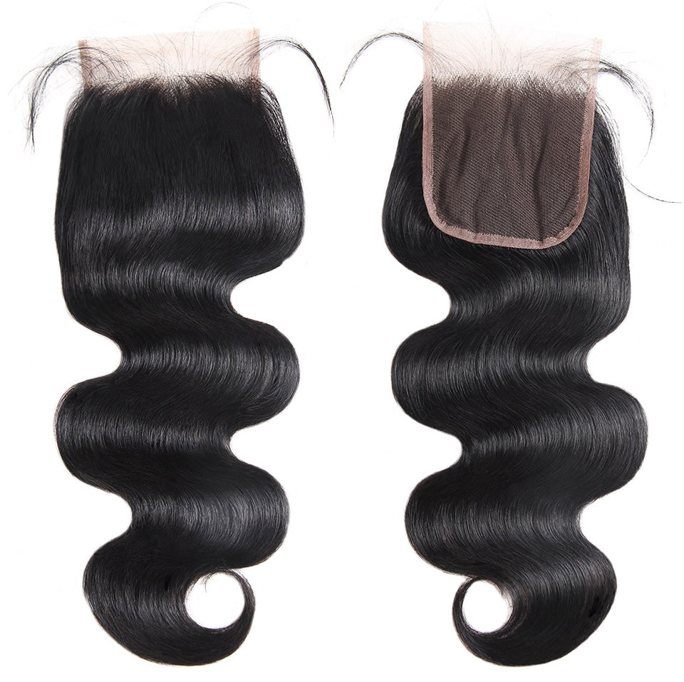 Lolly Hair 9A Malaysian Body Wave Hair 2 Bundles with 4x4 Lace Closure