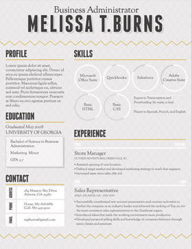 Resume formats for creatives