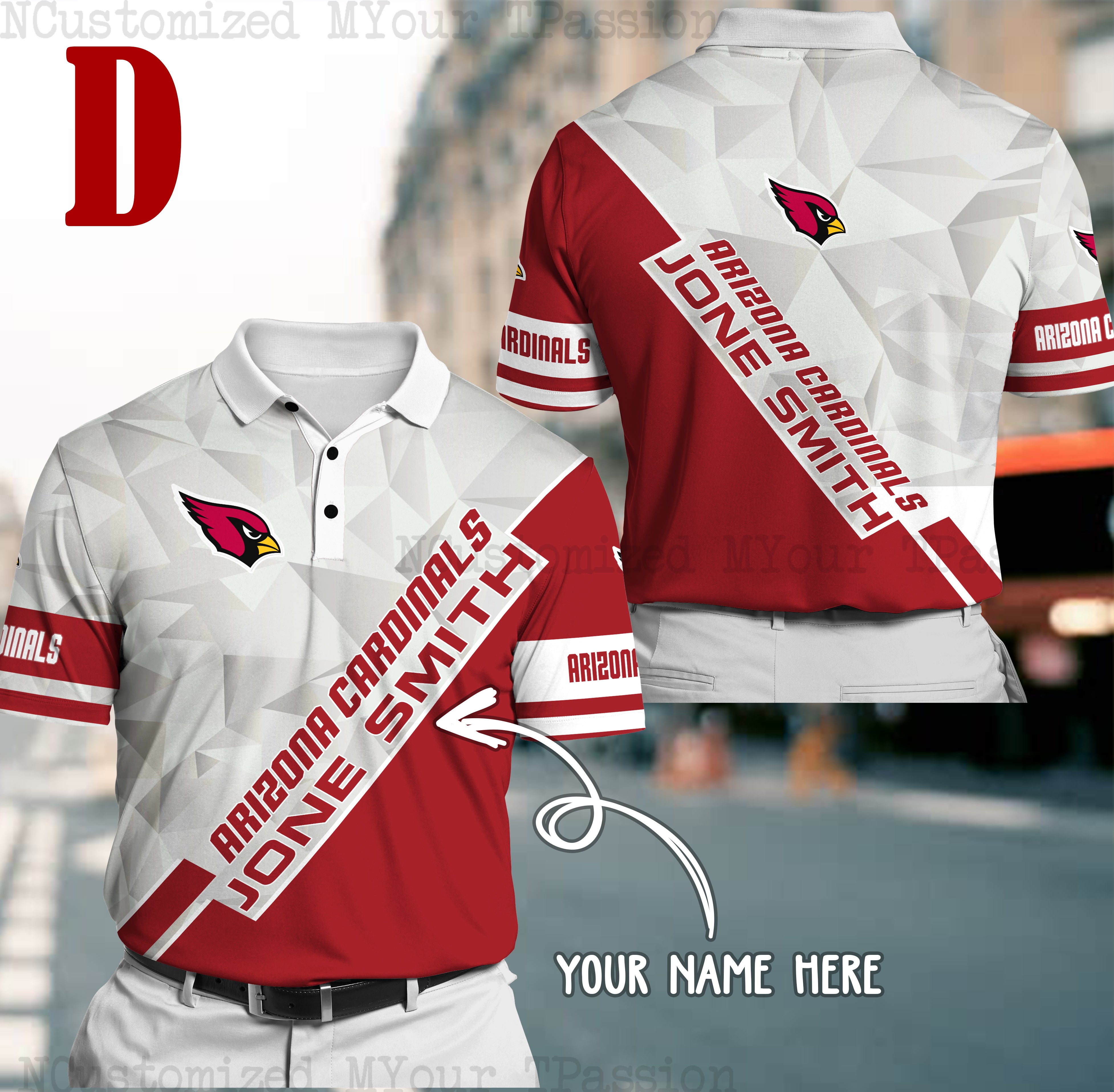 arizona cardinals polo shirt