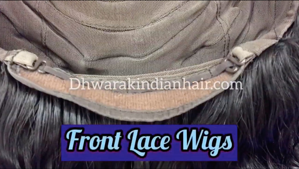 Lace front wigs made of raw indian hair