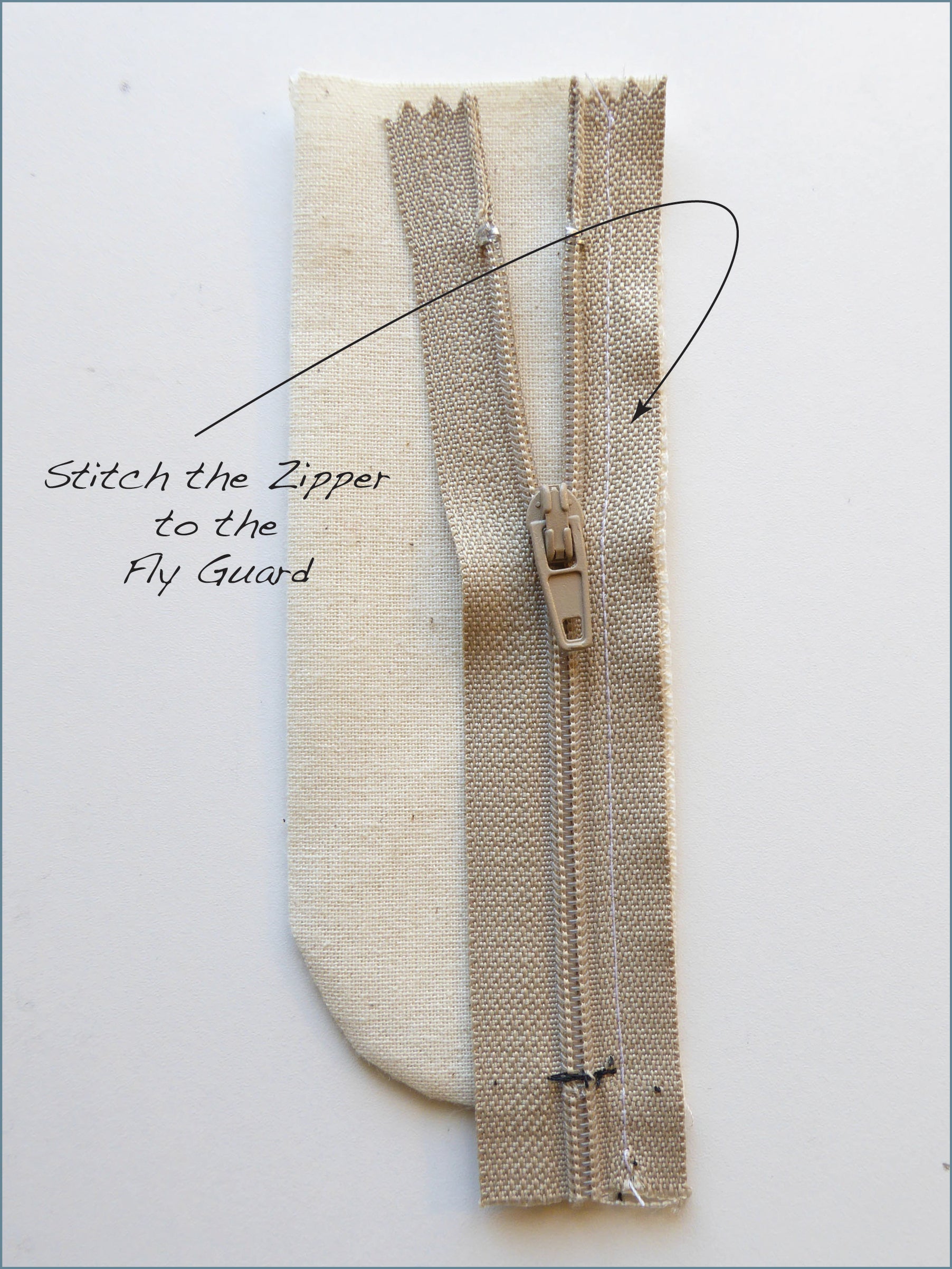 Fly Front Zippers - Fit For Art Patterns