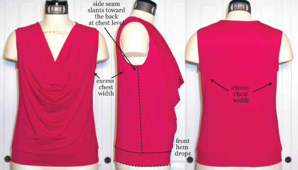 Learn How to Sew an Elegant Draped Neckline to a Simple Shirt Pattern