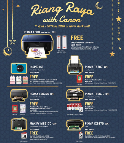 Canon Riang Raya Promo 2020 (Pixma)