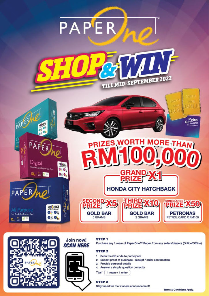 PaperOne Promo Lucky Draw