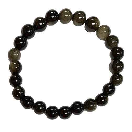 Natural Volcanic Lava Beads Bracelet,8mm Beads, Genuine Gemstone
