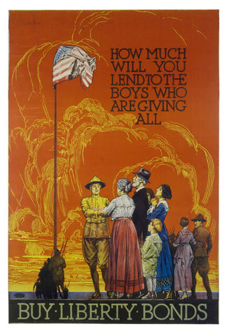 Franklin Booth Liberty Bonds War Poster