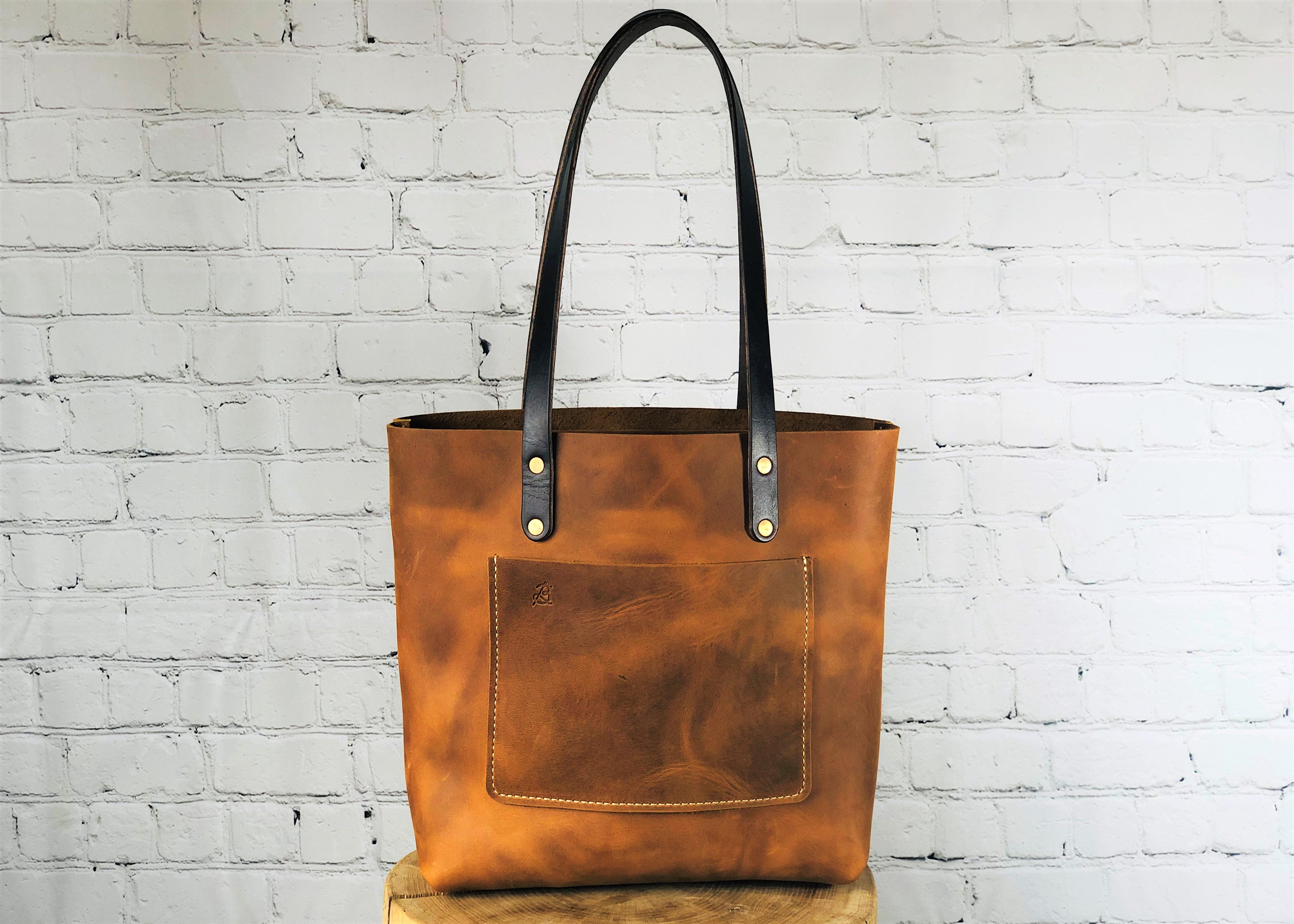 Camden Tote, Natural – Bulox Leather
