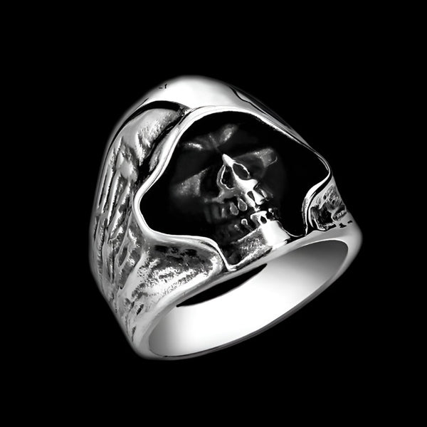 GRIM REAPER SKULL HEAD RING - Rebelger.com