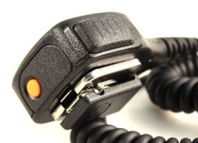 Speaker Microphone Orange Emergency Button