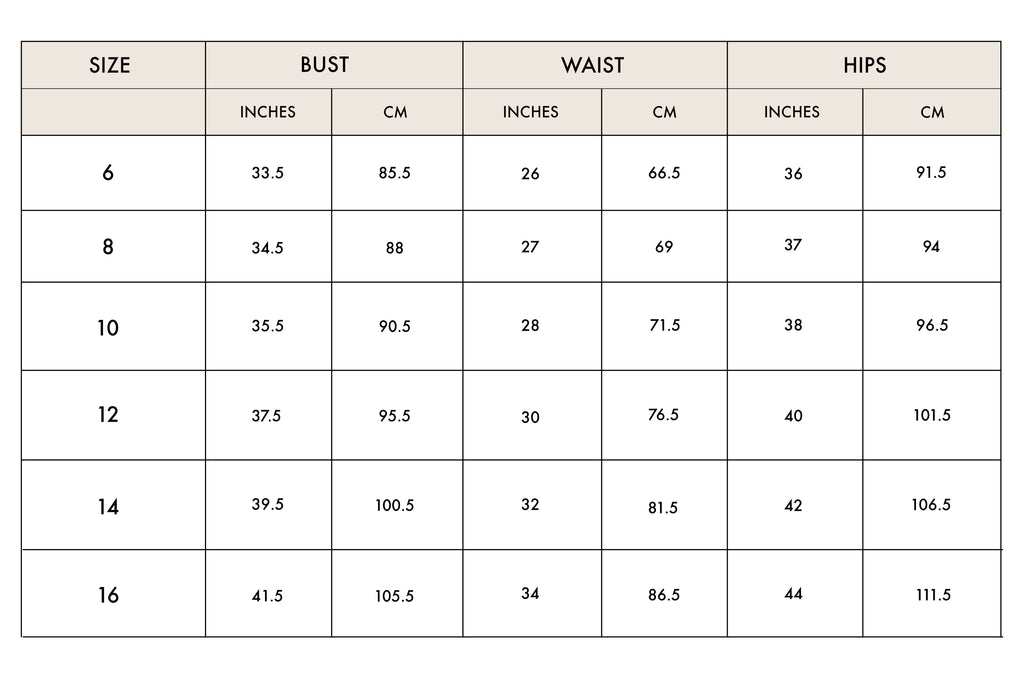 Size Guide – Liena