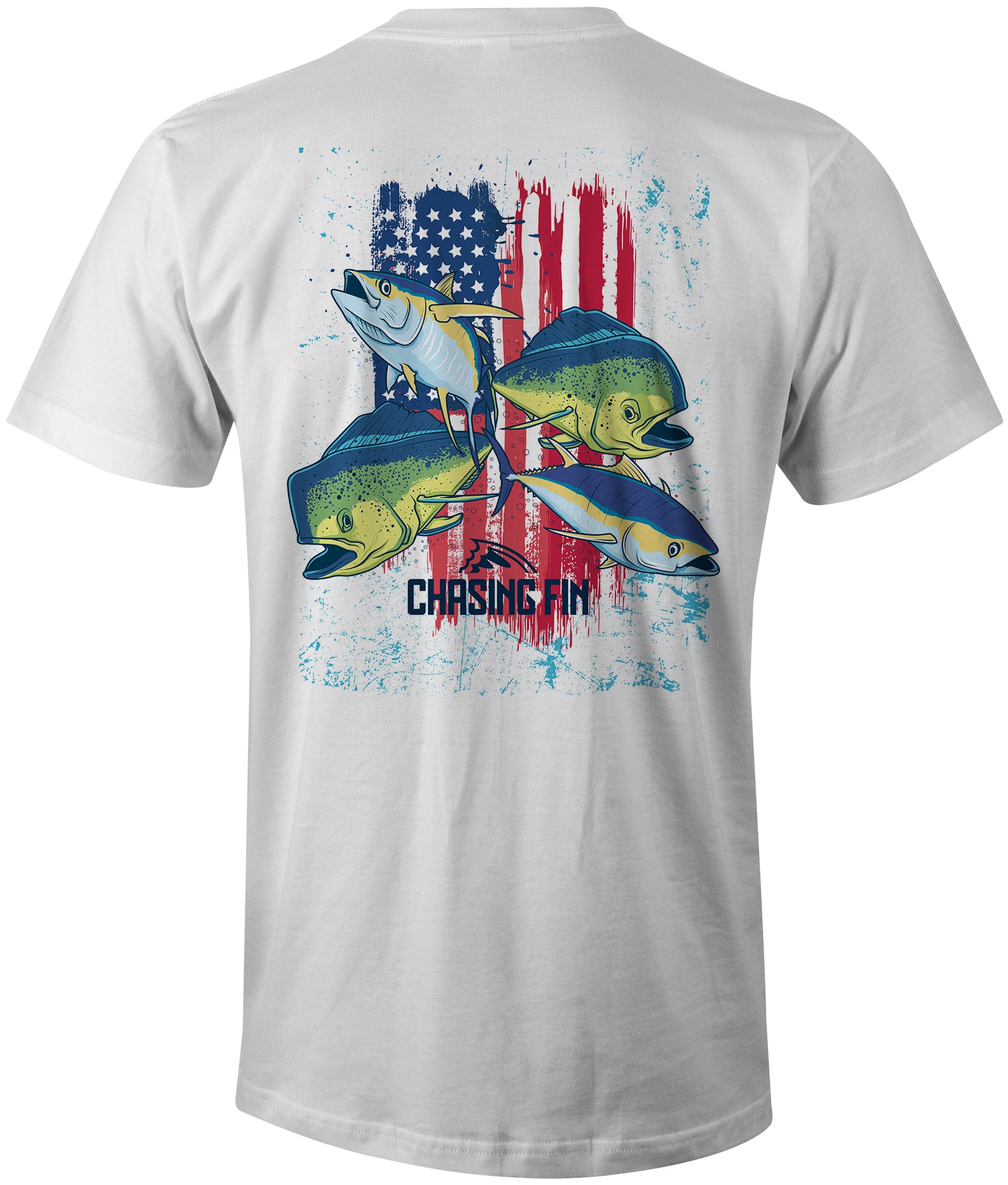 American Tuna & Mahi Frenzy T-Shirt – Fish Hook Bracelets | Chasing Fin ...