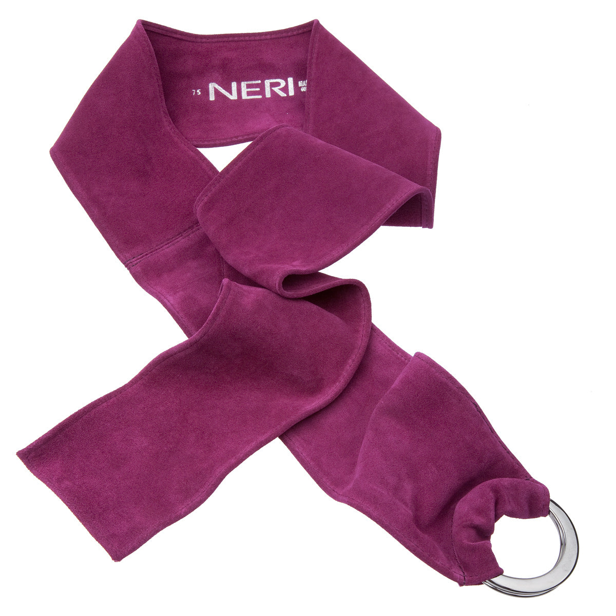 GÃ¼rtel aus Veloursleder in Violett von Neri Royal Belts