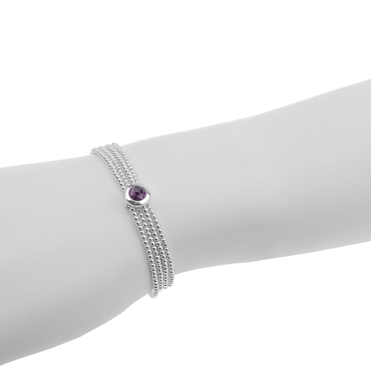 Soy Silberarmband mit Amethyst