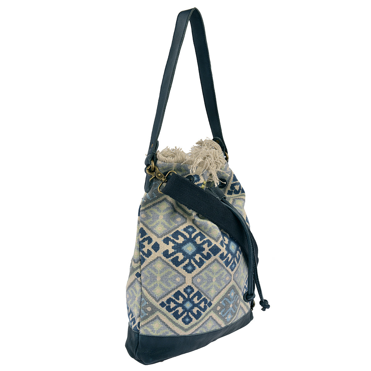 DESIDERIUS Bucket Bag Loona in Blau/Beige