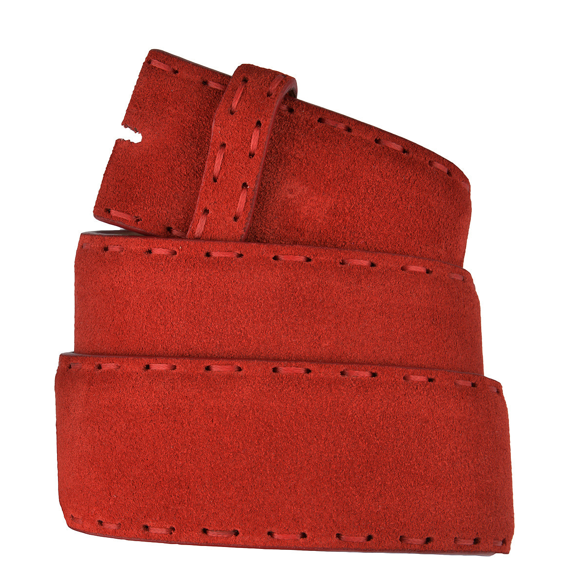 ELBBELT Wildleder GÃ¼rtel in Rot 4cm