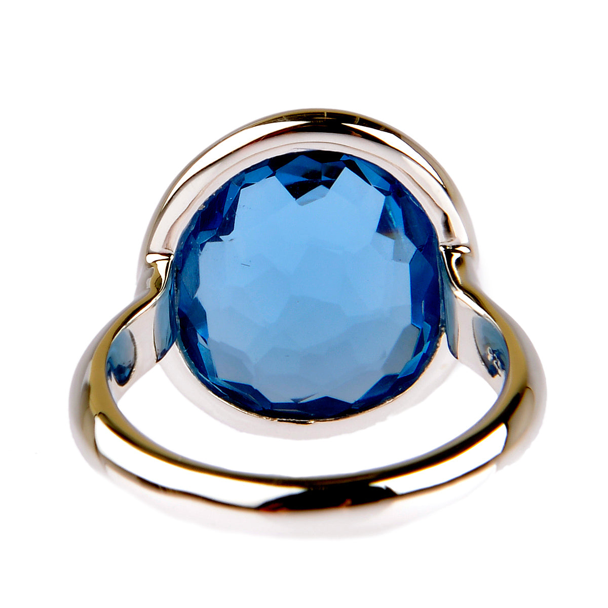 Nicola Hinrichsen Ring DROP in Silber mit Skyblue Edelstein