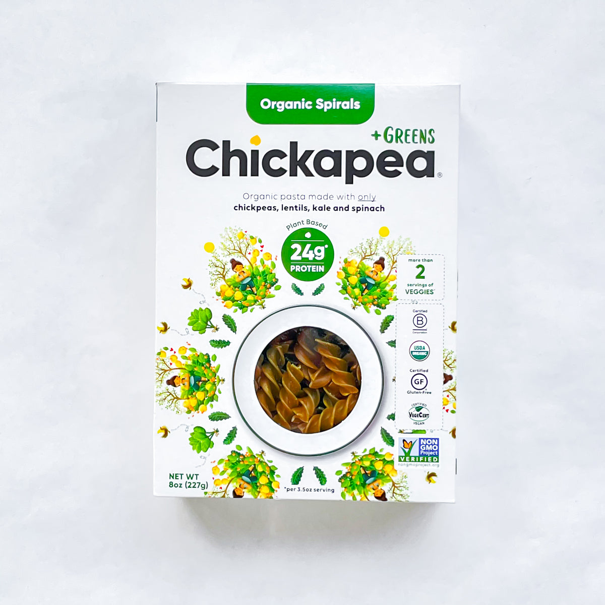 Chickapea Greens Spirals