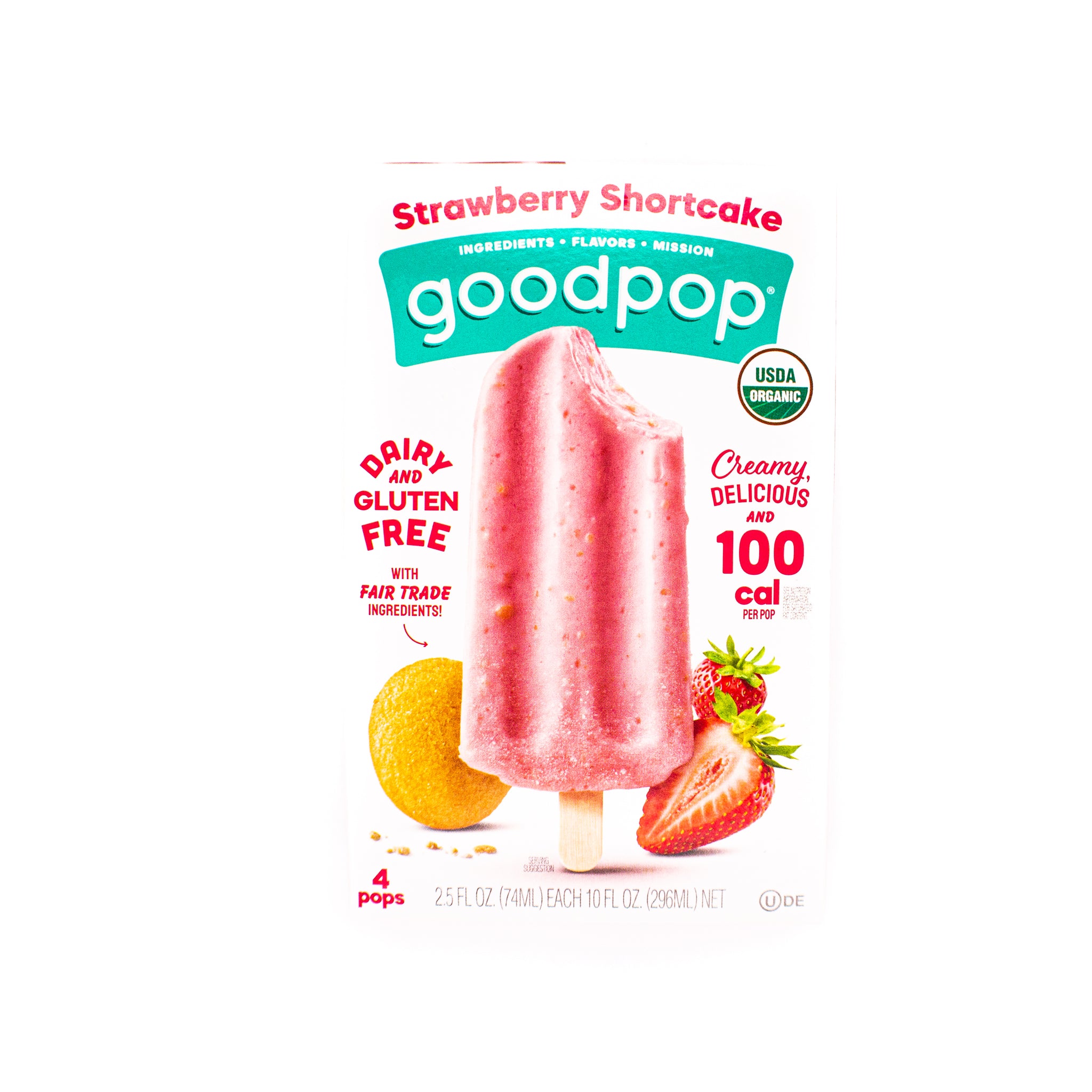 Goodpop Popsicle Strawberry Shortcake - BESTIES Vegan Paradise