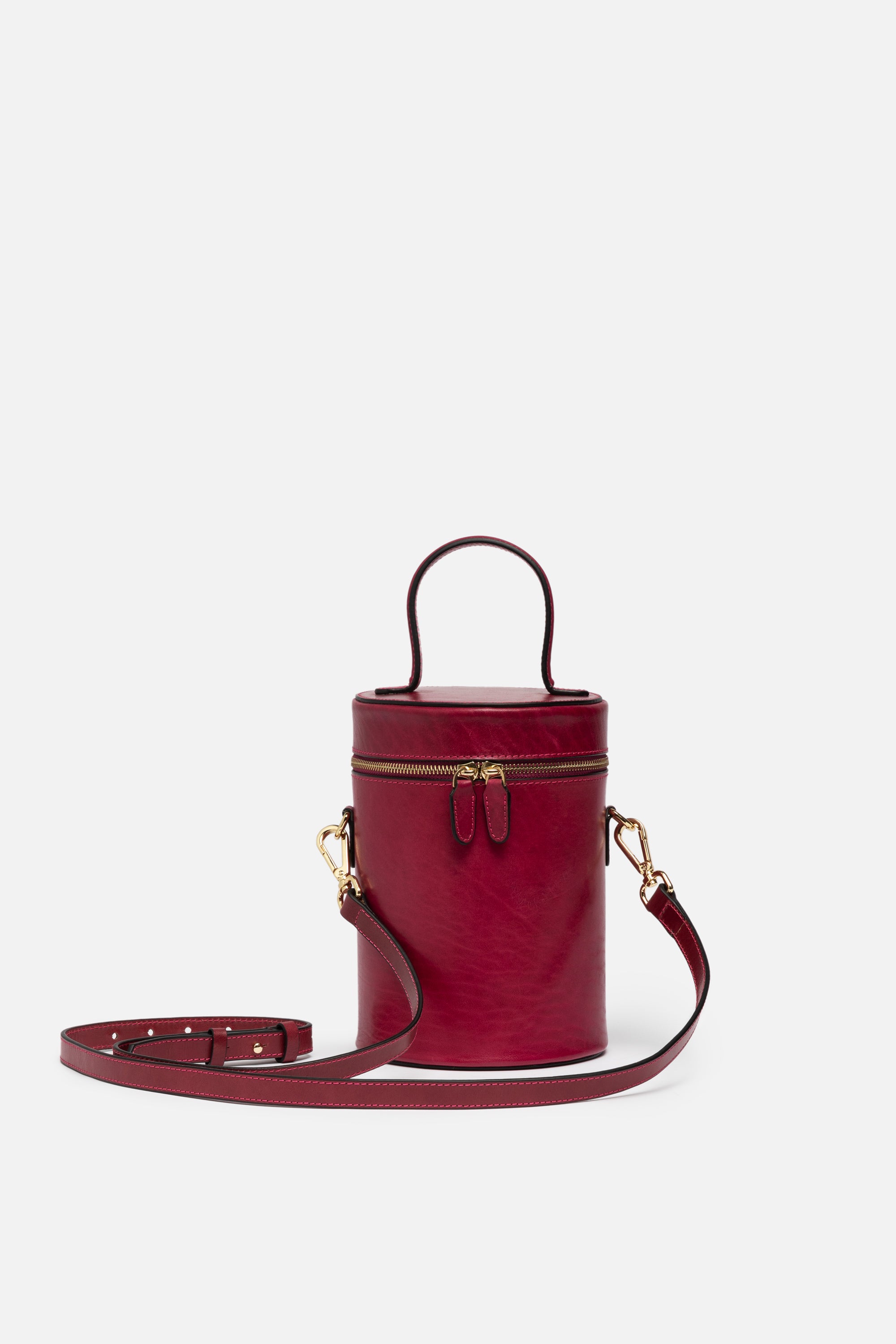 Silver & Riley Parisian Leather Belt Bag in Fuchsia Pink