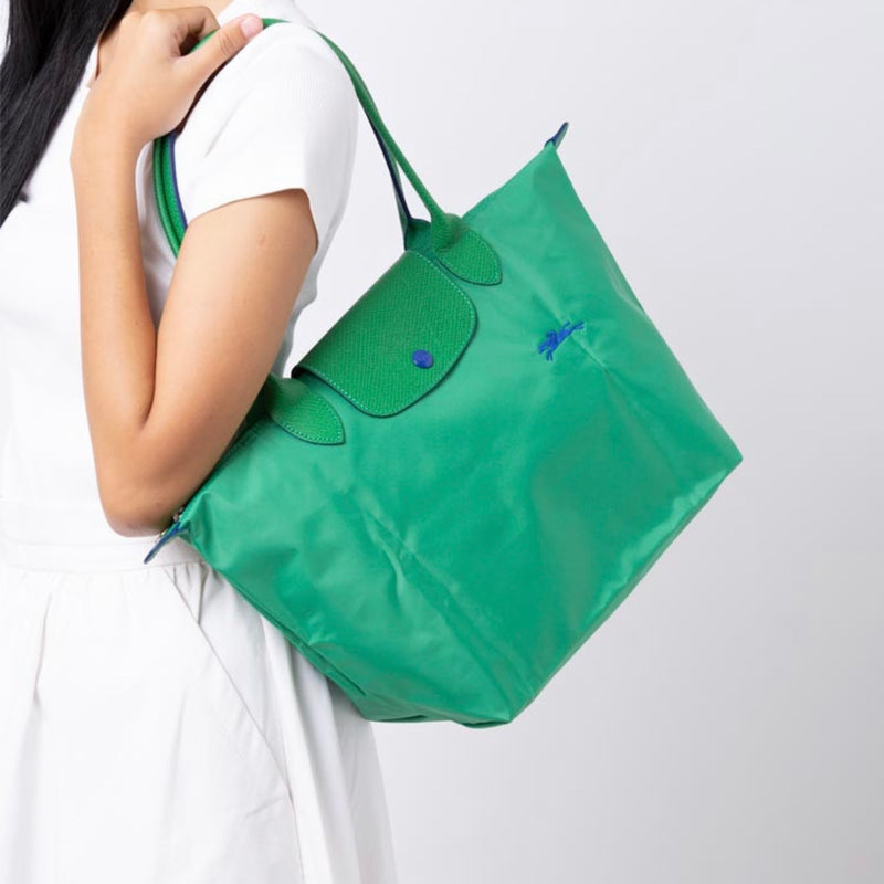 long champ bag green