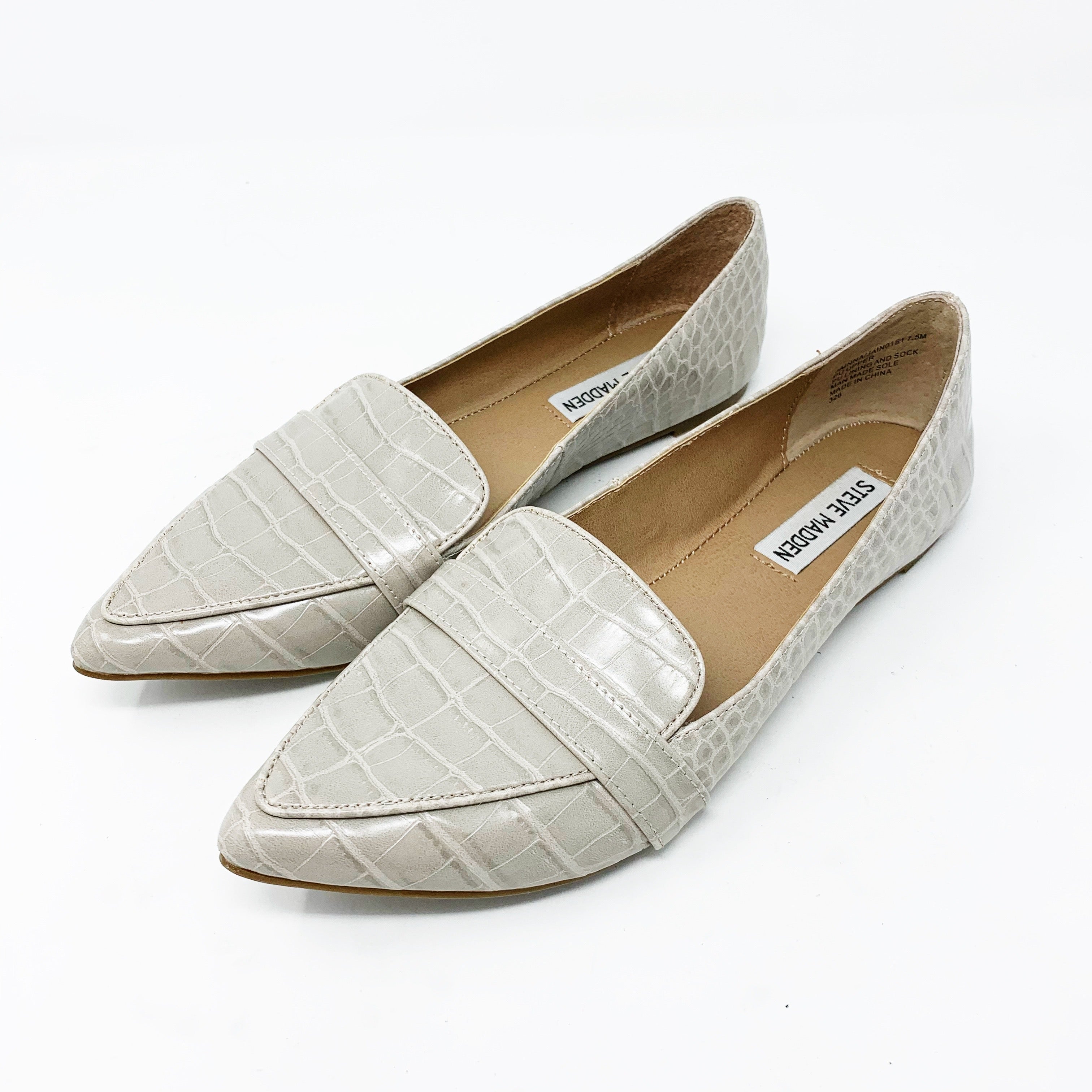 Steve Madden Jainna Penny Loafer, Bone 