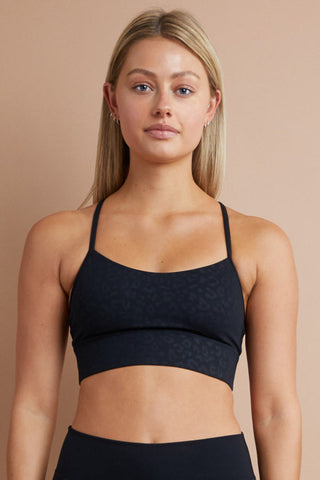 Lululemon Free To Be Bra Sports Bra Crisscross Strappy Scoop Neck Yoga  Black 4 - $55 - From Pearl