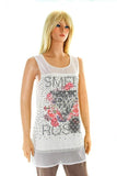 inventory, Multi-color, Polka dots, Sheer, Sleeveless, Studs, Tops, White - August Brock Fashions
