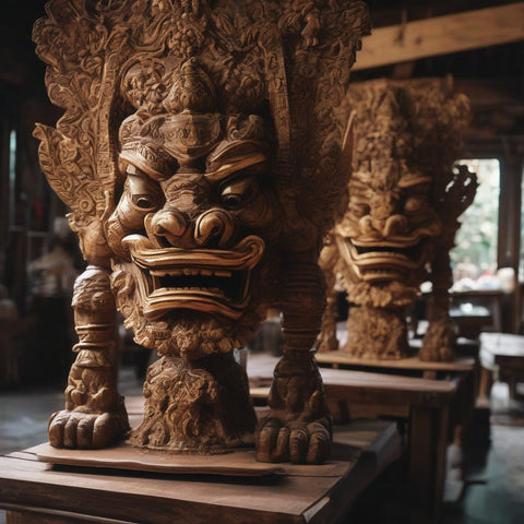 bali wood carving