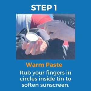 how to apply waxhead sunscreen paste