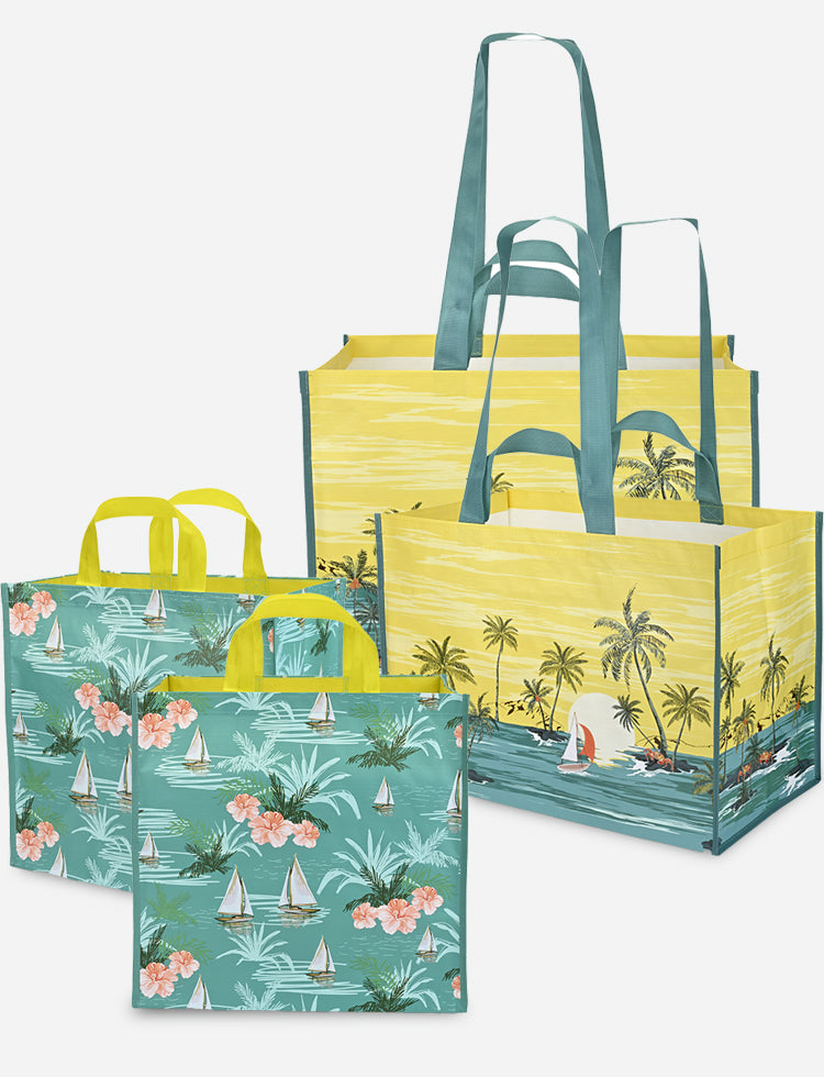 KeepCool Tropical Reusable Bag 4-Pack – Out of the Woods