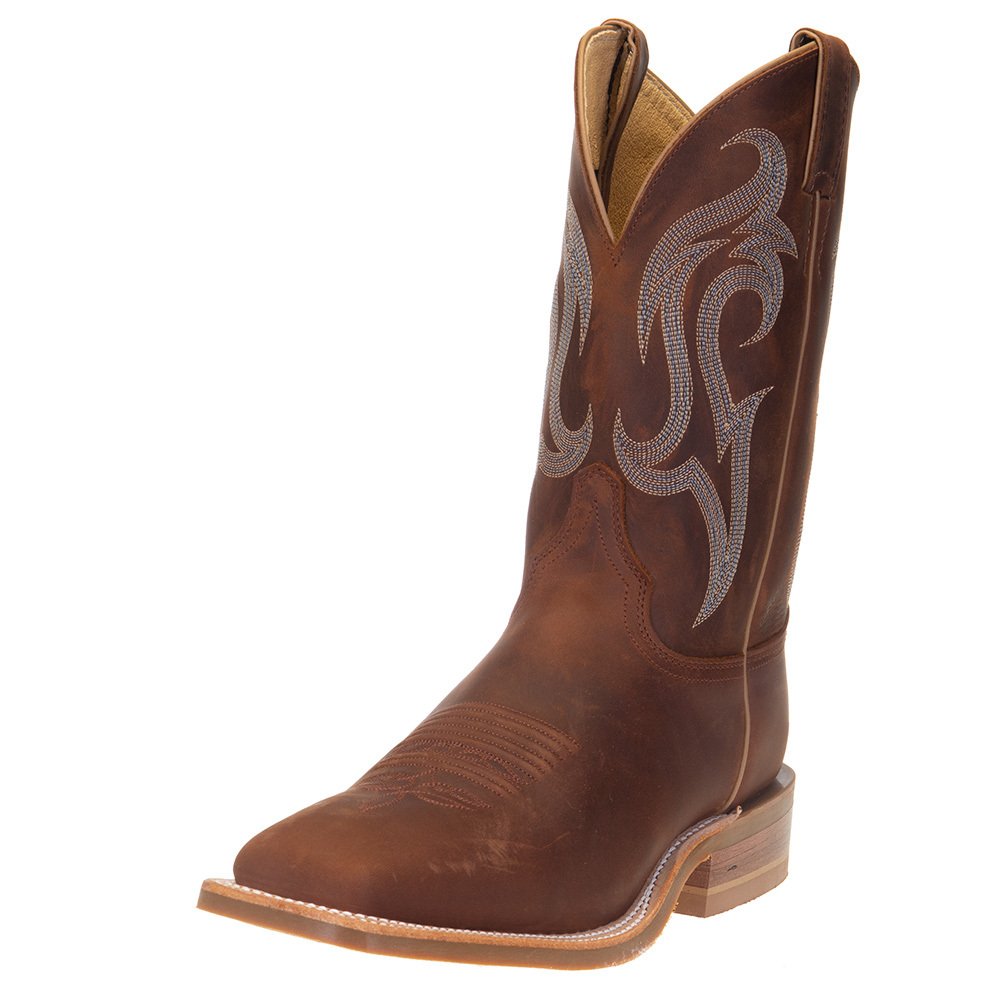 Image of Justin Boot Company Men's Bent Rail Bender Frontier Brown 11in. Curry Brown Top Square Toe Boots