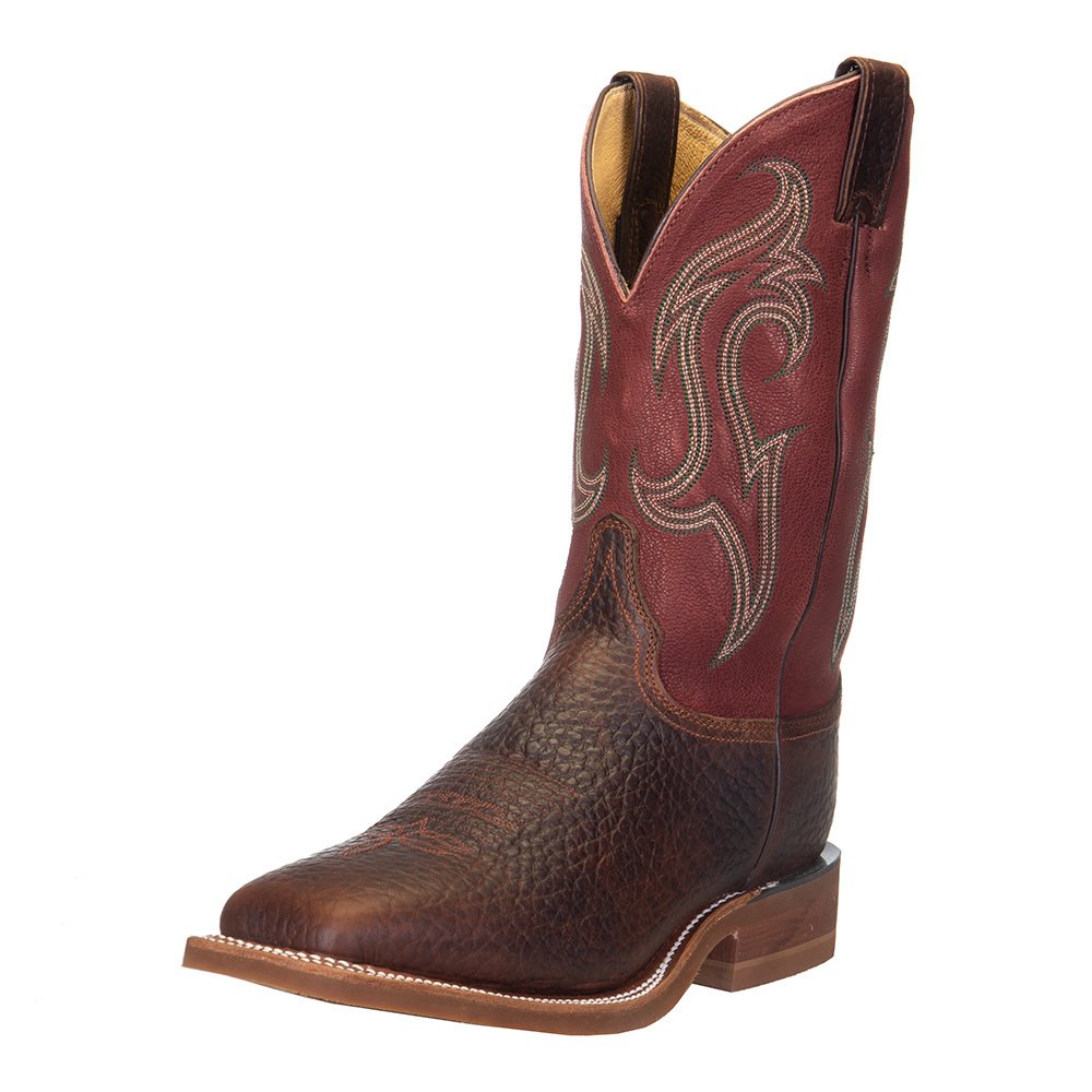 Image of Justin Boot Company Men's Bent Rail Frontier Bender Brown Whiskey 11in. Riley Brick Top Boot