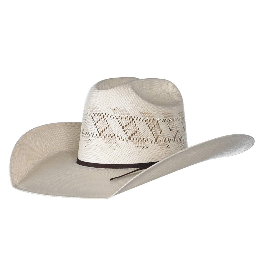 Image of Rodeo King Ivory The Wind Shantung 4 1/2in. Brim Open Crown Straw Cowboy Hat