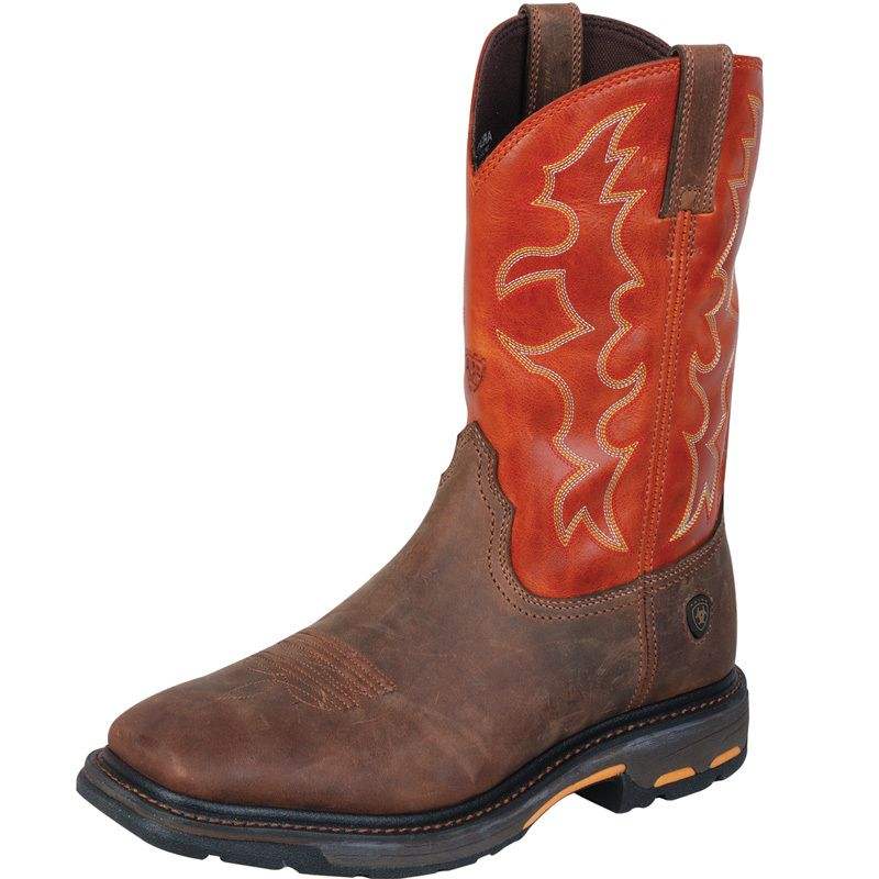 Image of Ariat Men's WorkHog Square Toe Work Boots