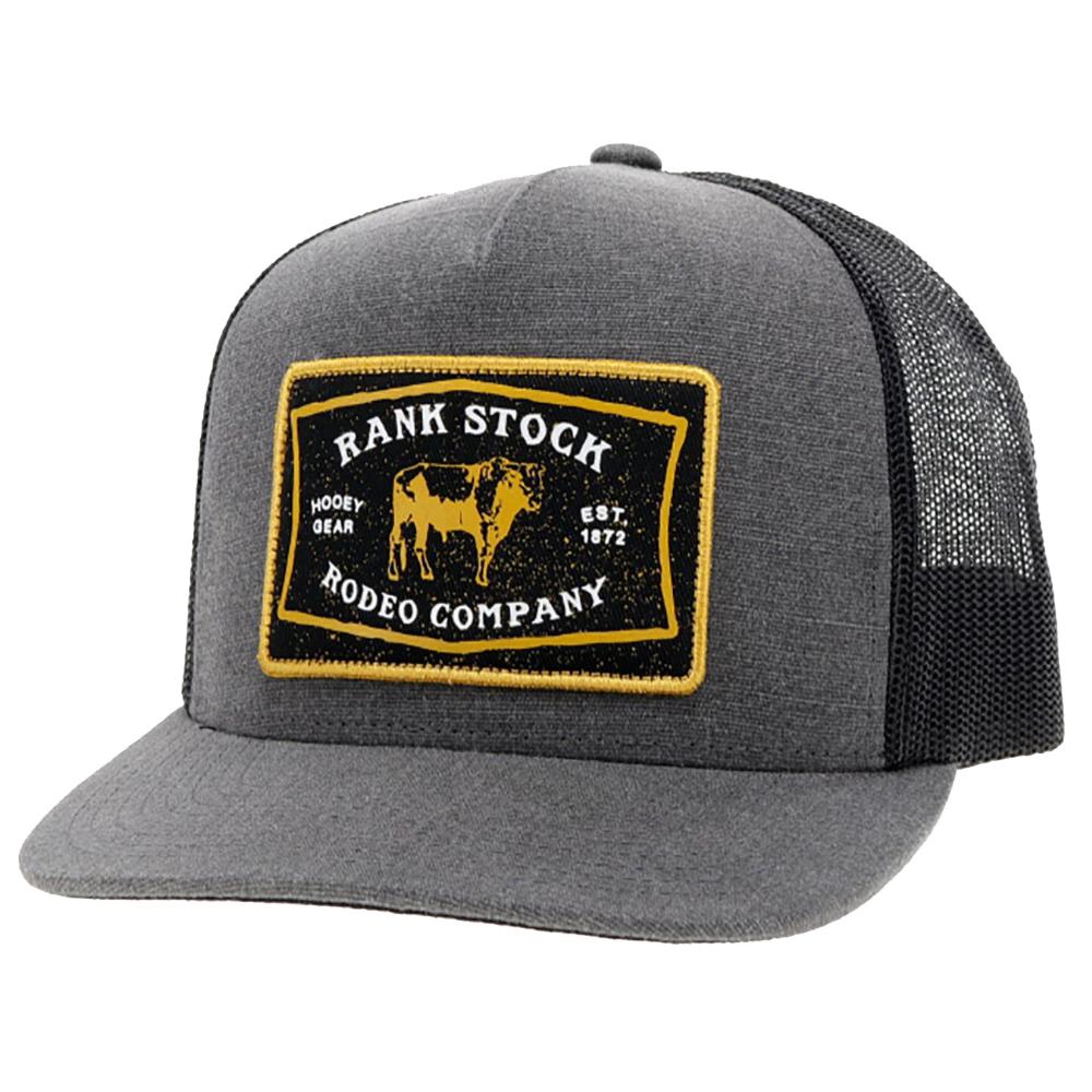 Image of Hooey Charcoal Rank Stock Cap