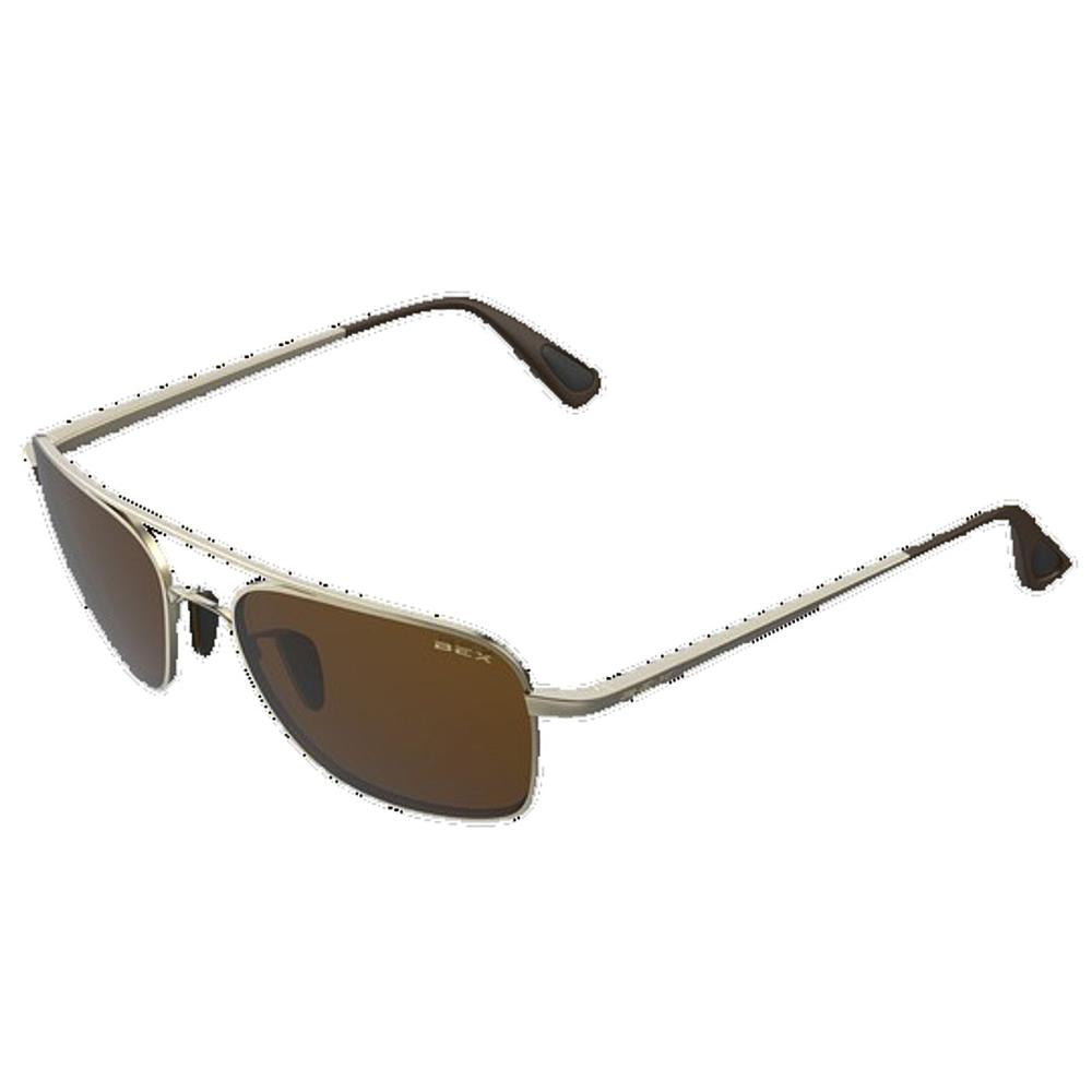 Image of Bex Gold and Brown Mach Sunglasses